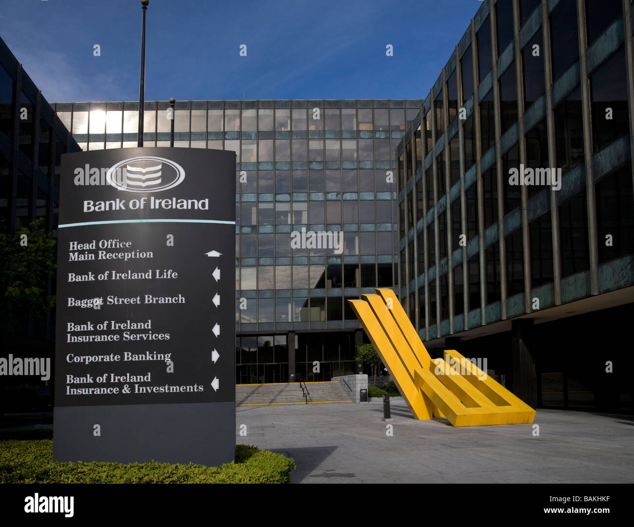 Bank Of Ireland Headquarters Baggot St Dublin Stock Photo