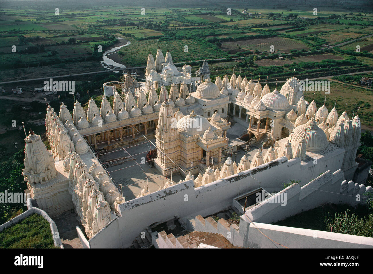 India, Gujarat State, Jain temple of Talaja Stock Photo