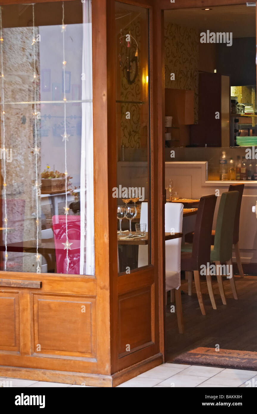 restaurant beaune cote de beaune burgundy france Stock Photo