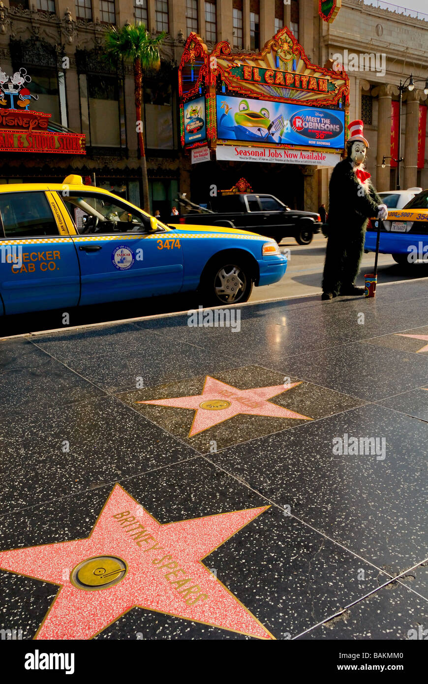 Walk of Fame, Hollywood, Los Angeles CA Stock Photo