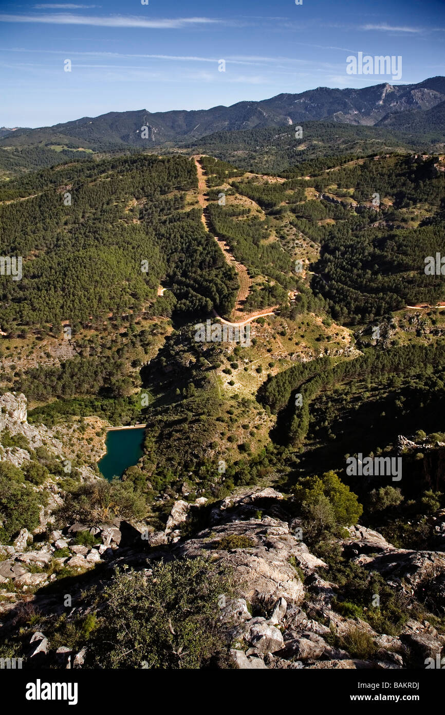 Sierra de las Nieves Natural Park and Biosphere Reserve Serrania de Ronda Malaga Andalusia Spain Stock Photo