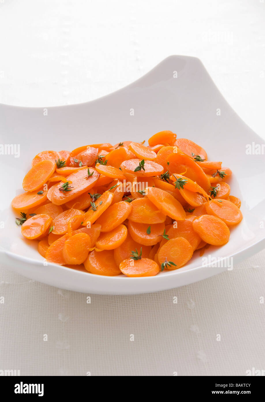glazed carrots with Thyme Stock Photo Alamy