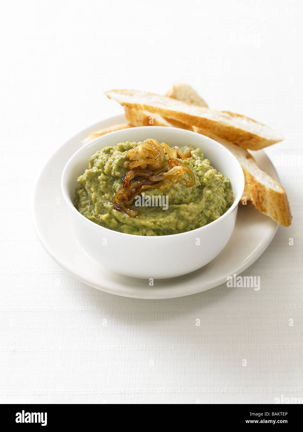 Broad Bean Puree Stock Photo Alamy