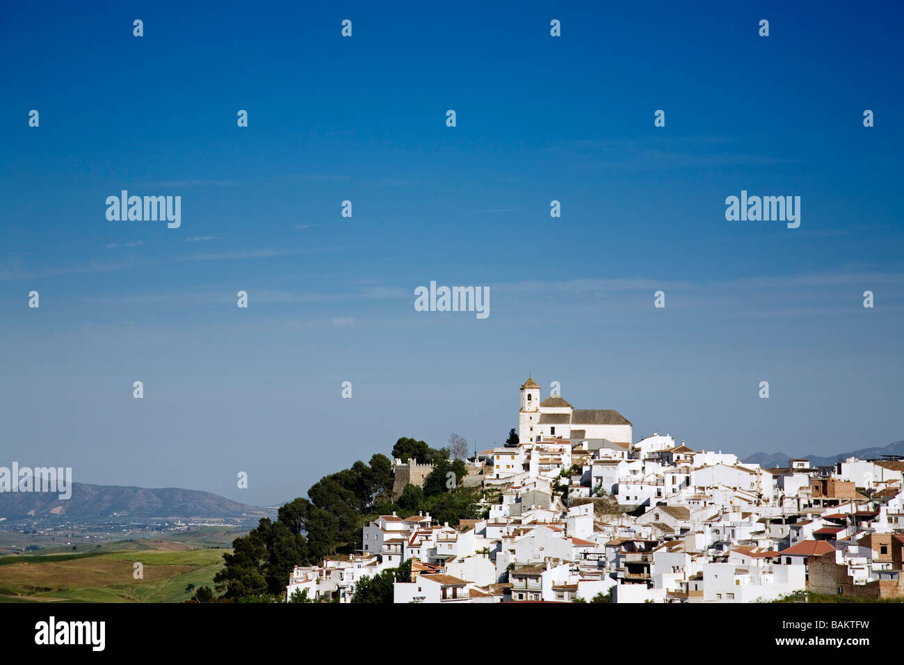 Alozaina White Villages Serranía de Ronda Malaga Andalusia Spain Stock Photo