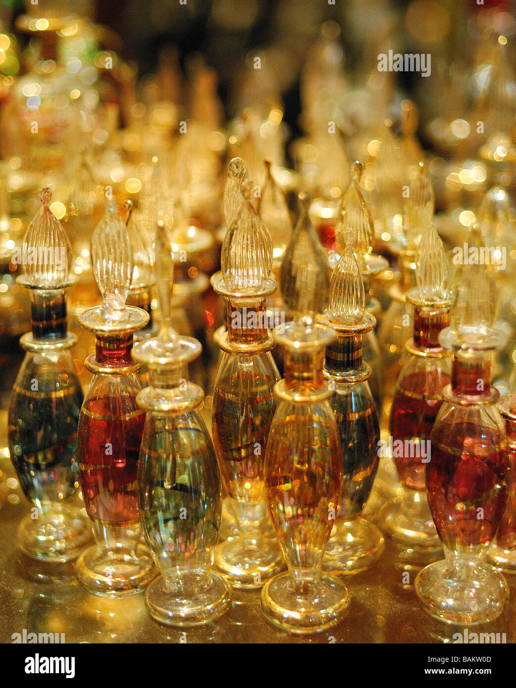 Dubai Souq perfume bottles Stock Photo Alamy