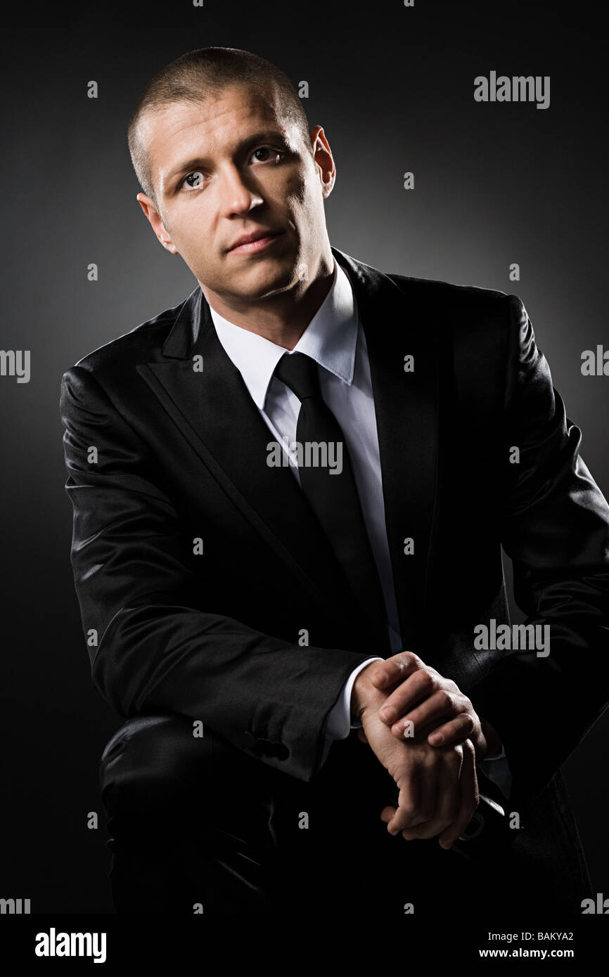 Portrait of a mid adult man wearing a suit Stock Photo