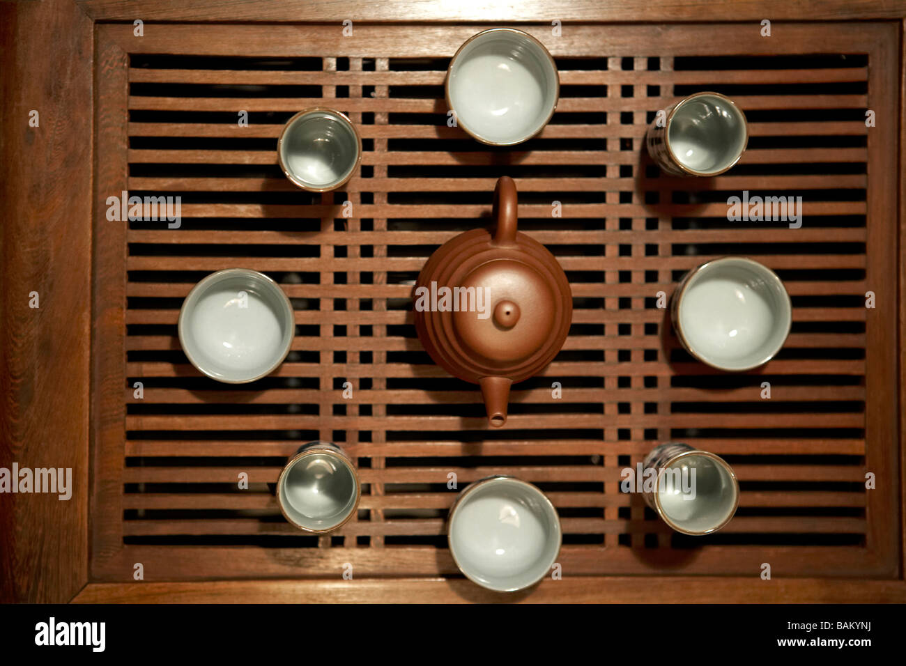 Teapots, Tea Cups And Bowls Stock Photo Alamy