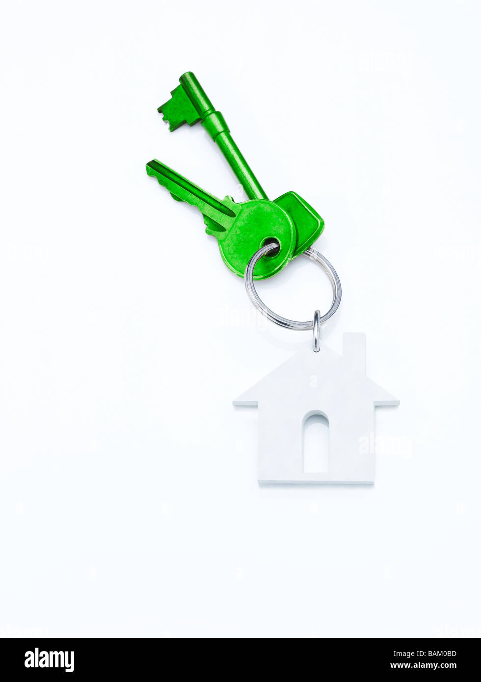 Green house keys Stock Photo
