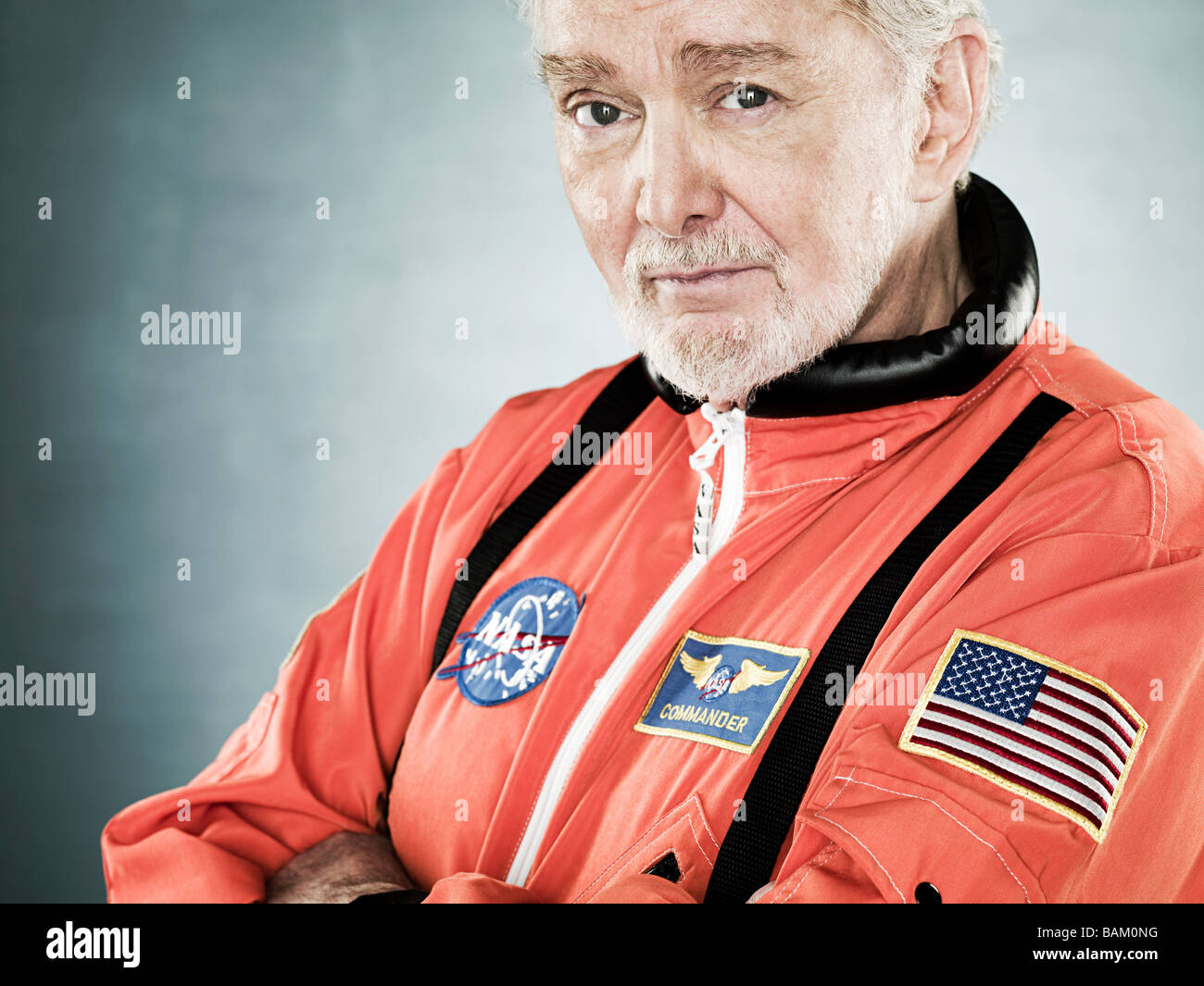 Portrait of an astronaut Stock Photo