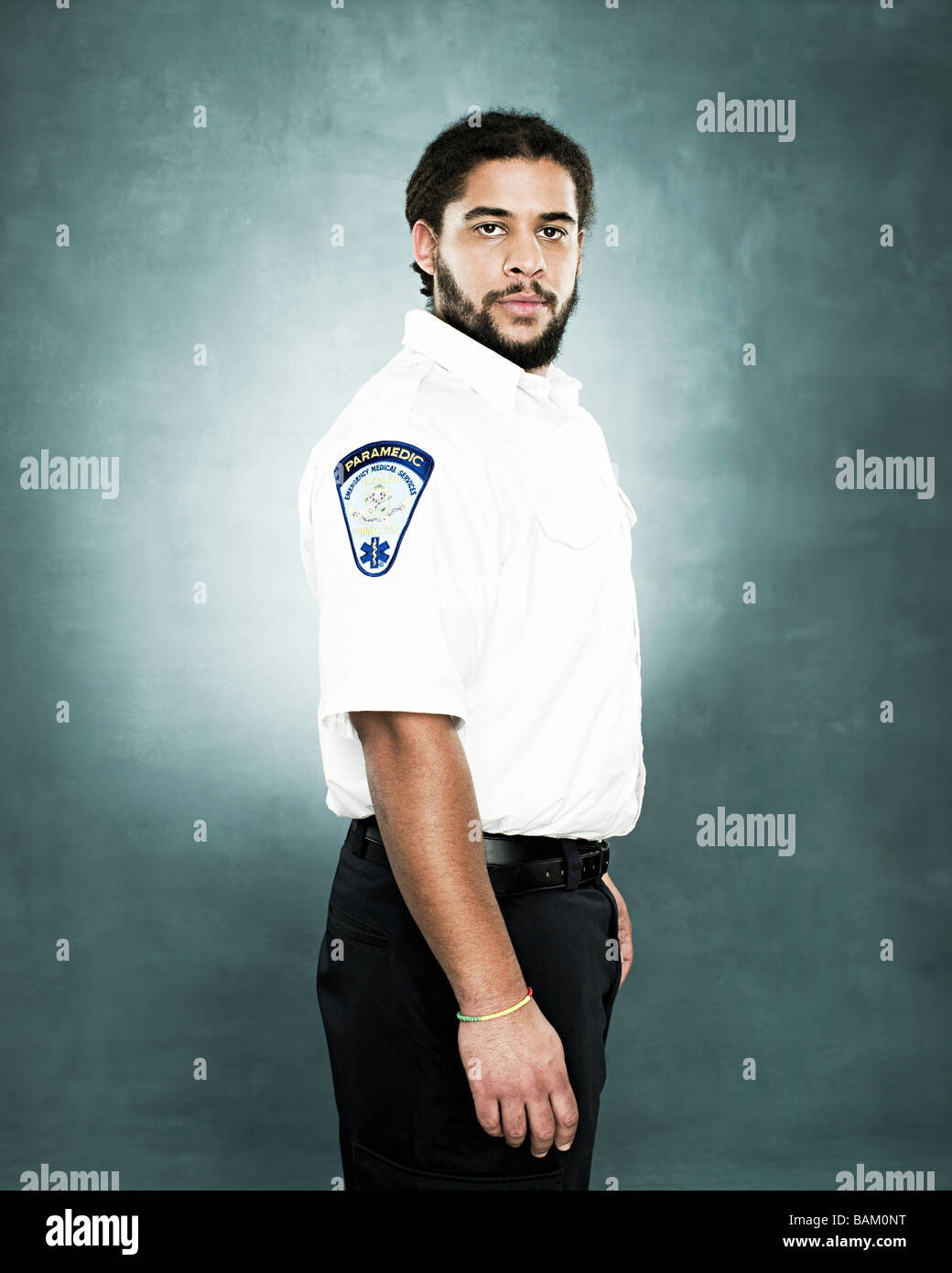 Portrait of a paramedic Stock Photo