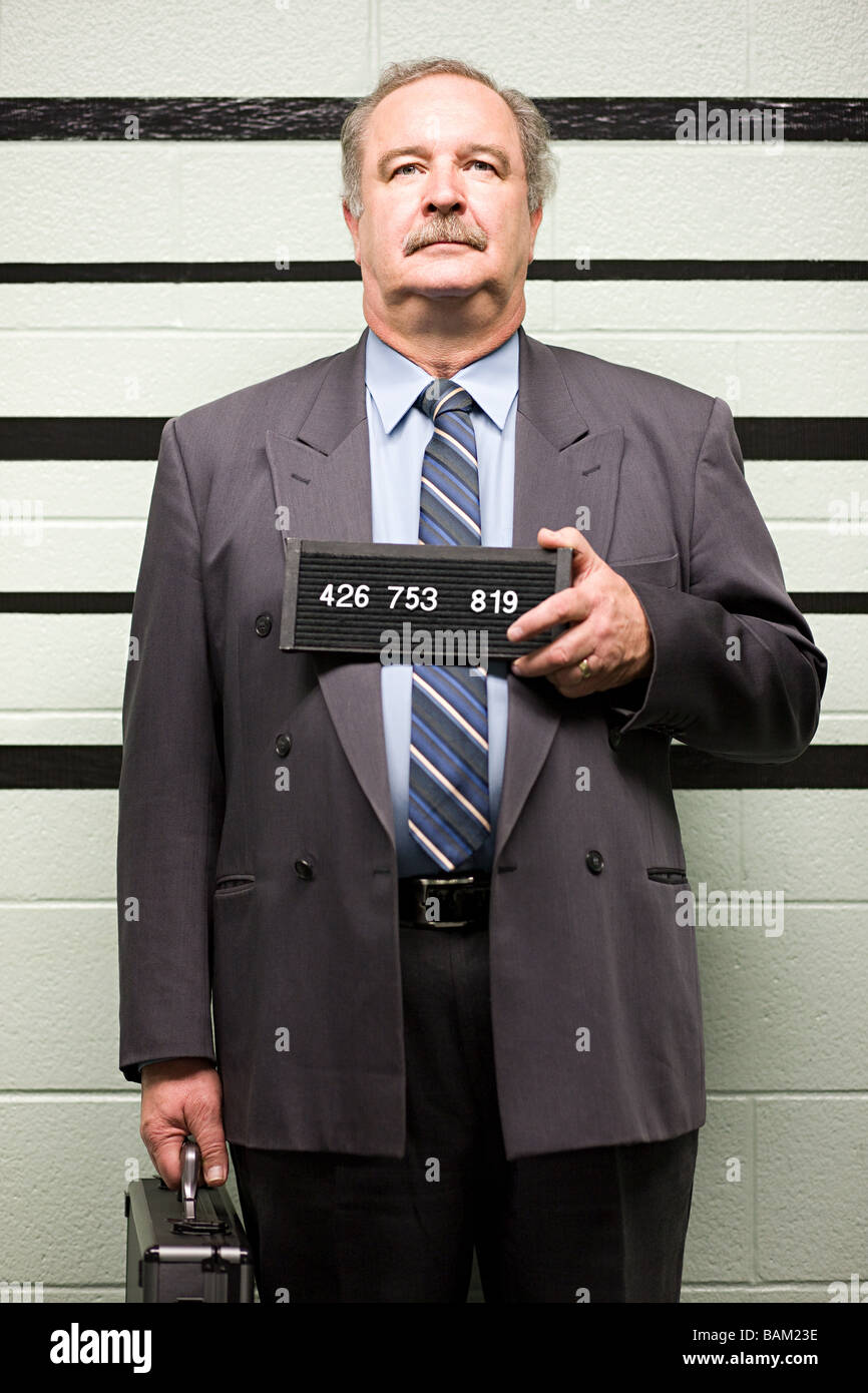 Mugshot of businessman Stock Photo