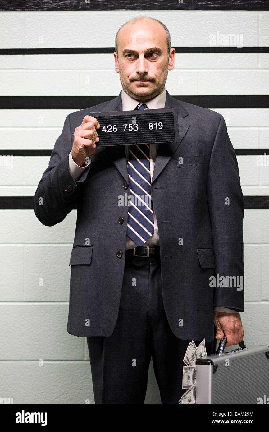 Mugshot of businessman Stock Photo