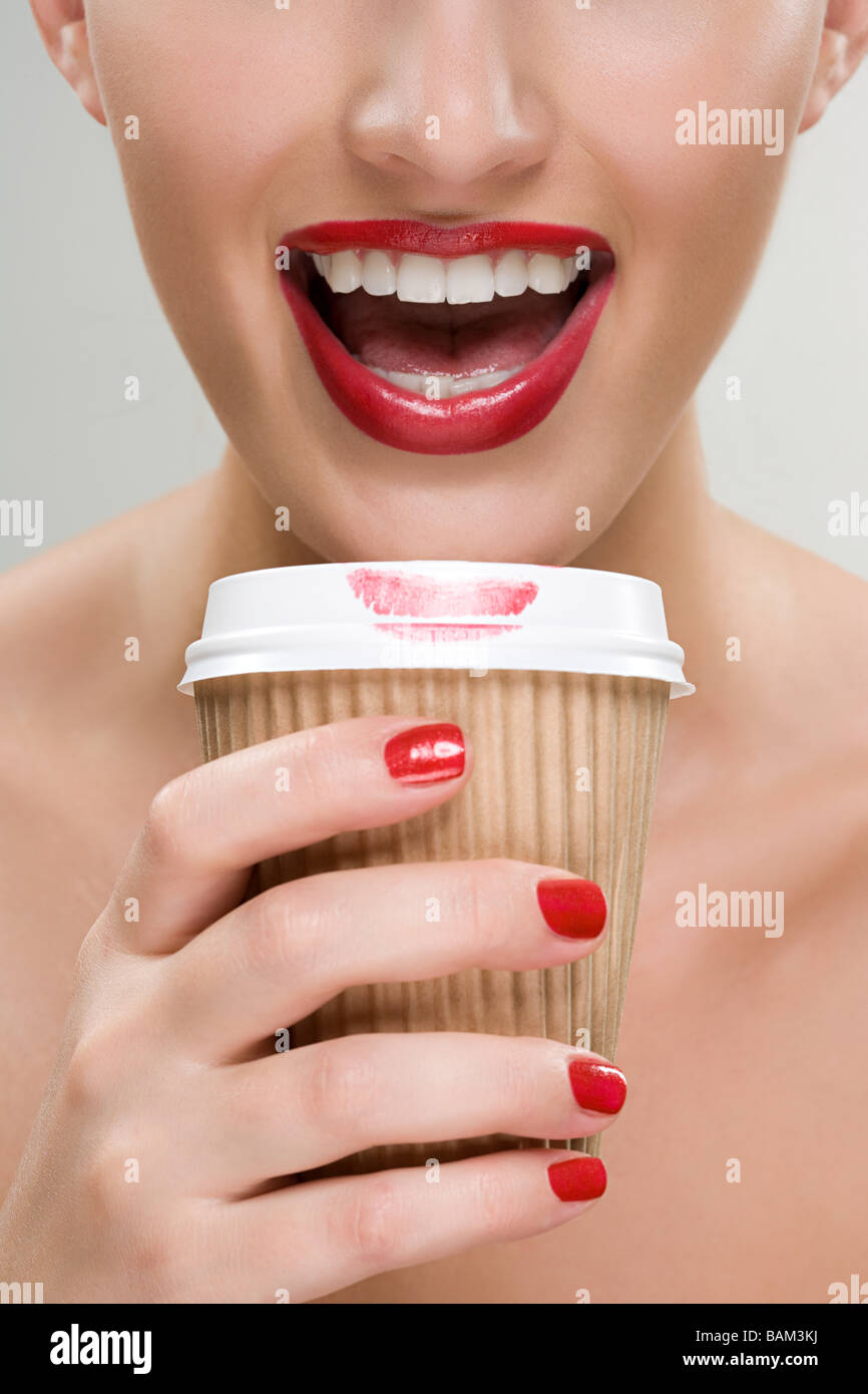 Drinking From Paper Cup High Resolution Stock Photography and Images ...