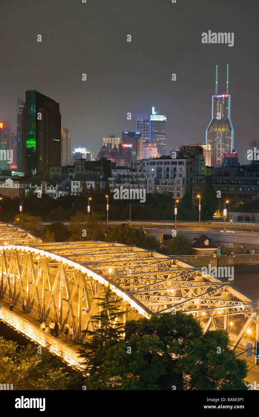 Garden bridge shanghai Stock Photo