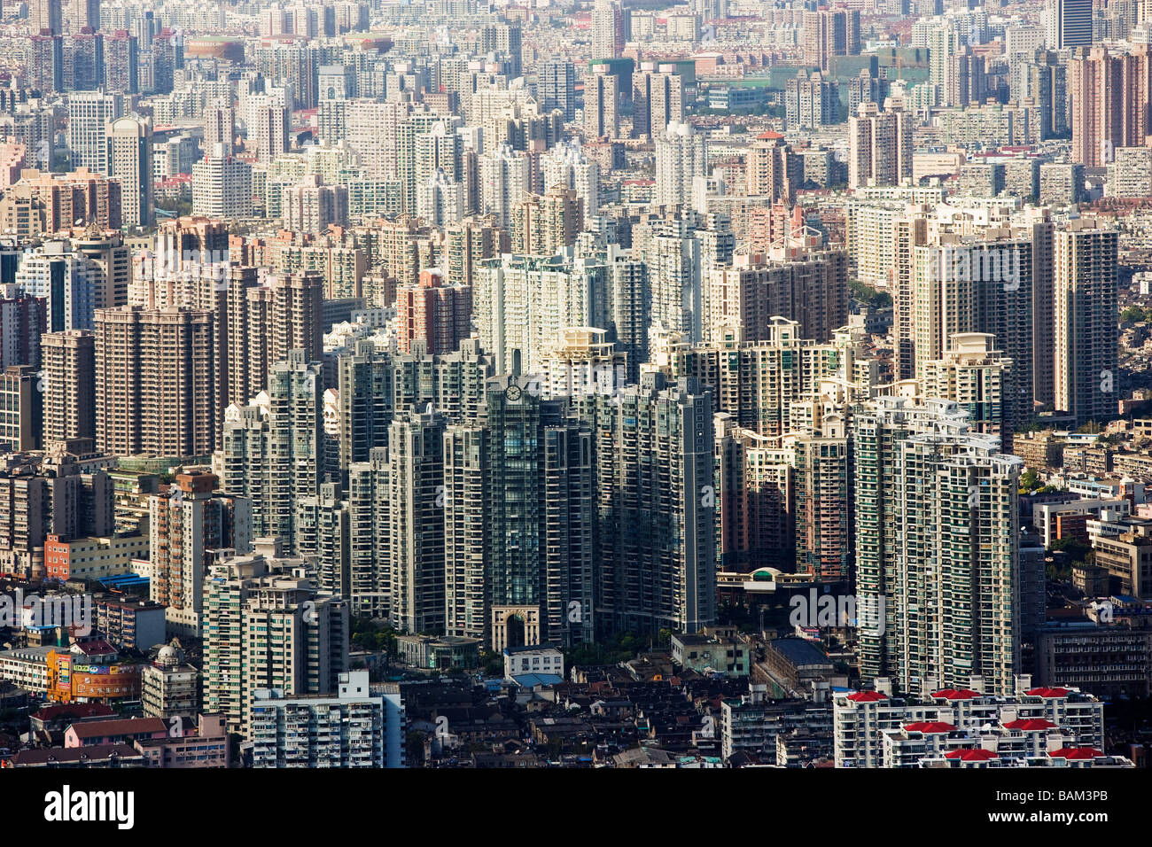 Apartment buildings in shanghai Stock Photo