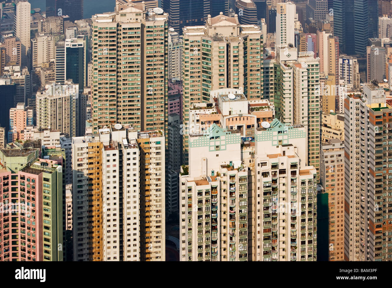 Apartment buildings in hong kong Stock Photo Alamy