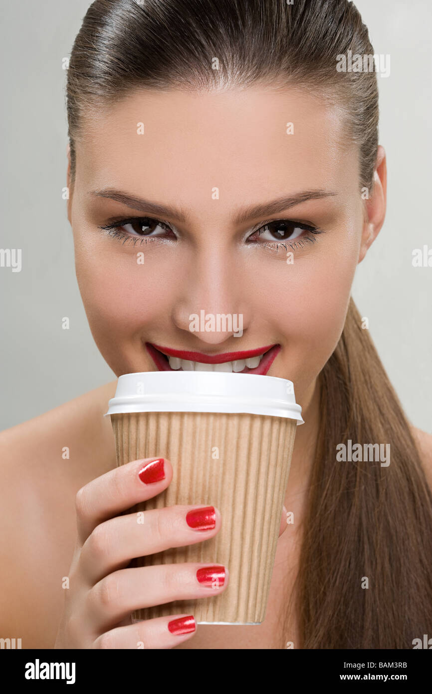 Cropped view paper cup hi-res stock photography and images - Alamy