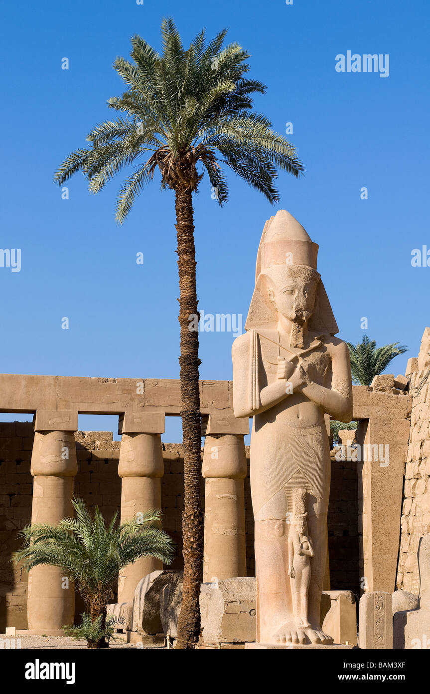 Egypt, Upper Egypt, Upper Egypt, Nile Valley, Luxor, Karnak listed as World Heritage by UNESCO, temple dedicated to Amon God, Stock Photo