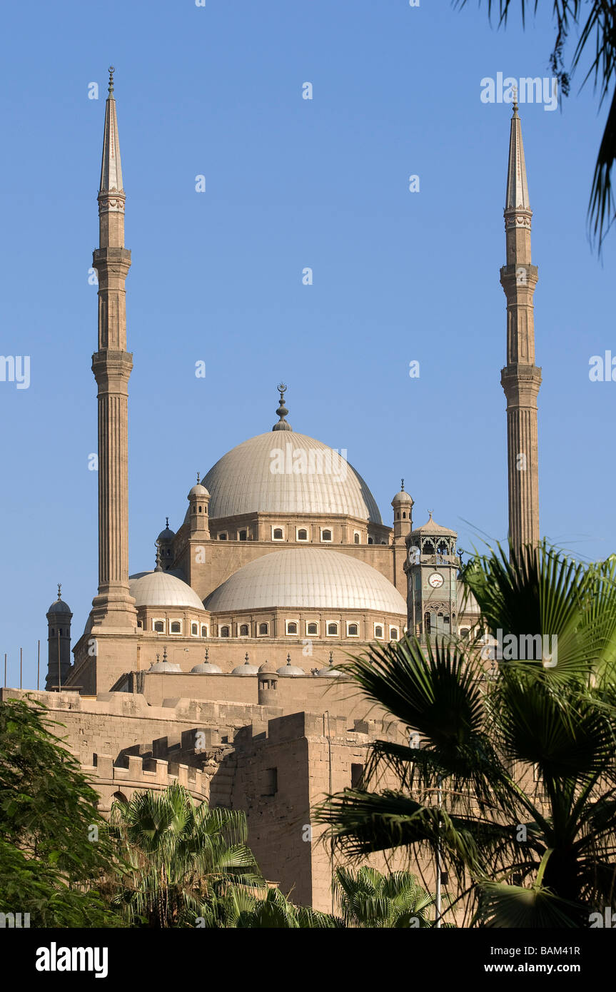 Egypt, Cairo, old town listed as World Heritage by UNESCO, Mohamed Ali Mosque inside the Citadel Stock Photo