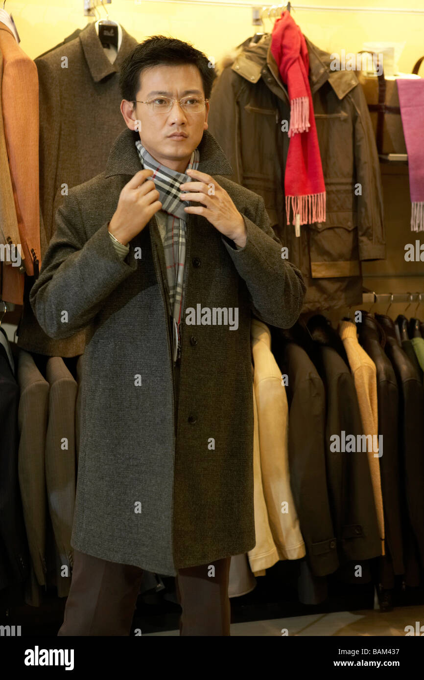 Mid length coat hi-res stock photography and images - Alamy