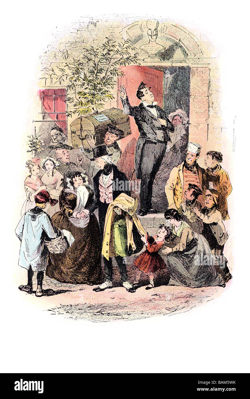 mr pecksniff discharges a duty which he owes to society The Life and Adventures of Martin Chuzzlewit charles dickens Stock Photo