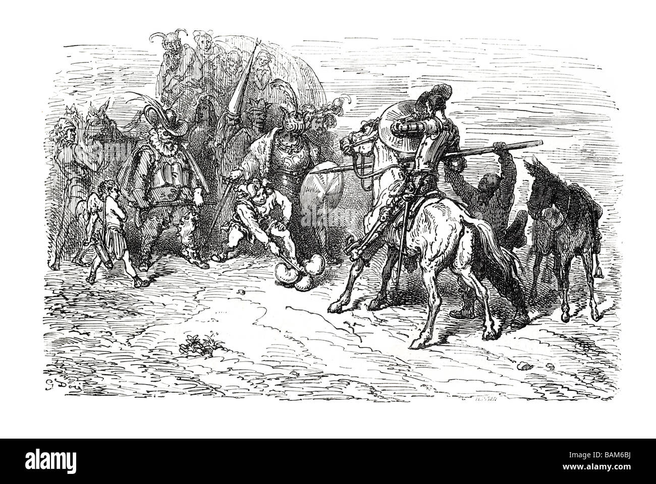 chapter XI 11 eleven Don quixote spanish novel Alonso Quixano Cervantes literature quest Stock Photo