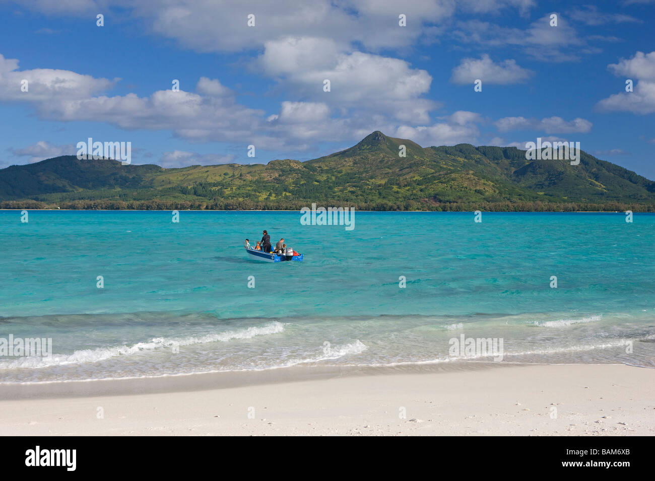 French Polynesia, Austral Islands, Tubuai island, beach Stock Photo