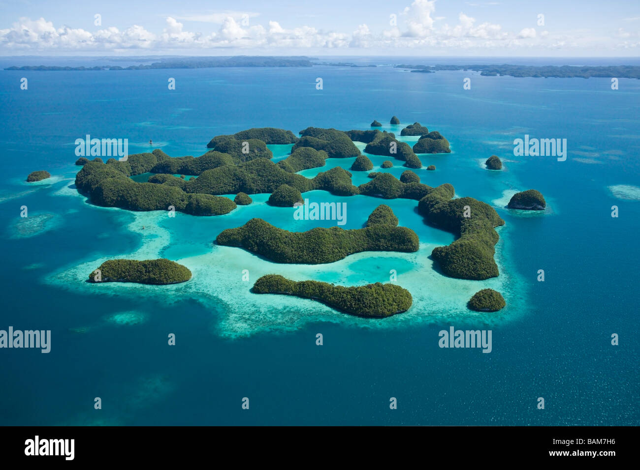 Seventy Islands of Palau Pacific Micronesia Palau Stock Photo