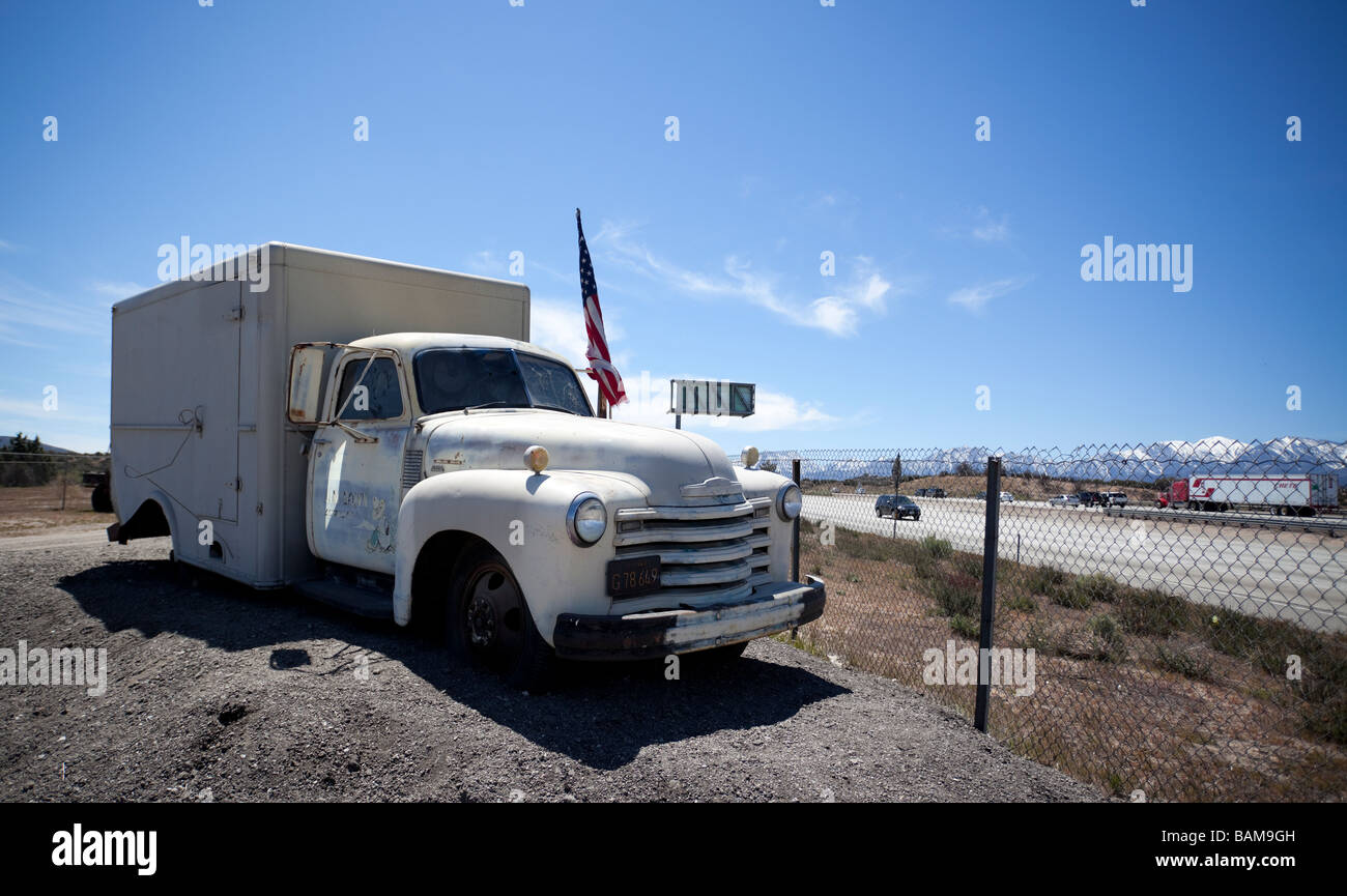 Old truck on roadside route hires stock photography and images Alamy