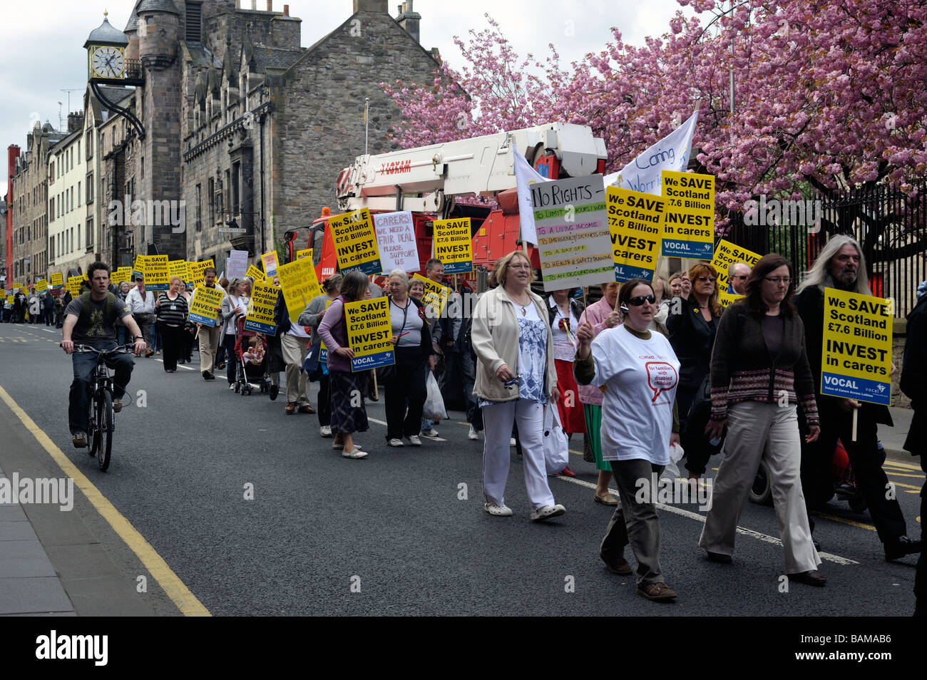 Protest in Edinburgh 22nd of April 2009 Stock Photo - Alamy