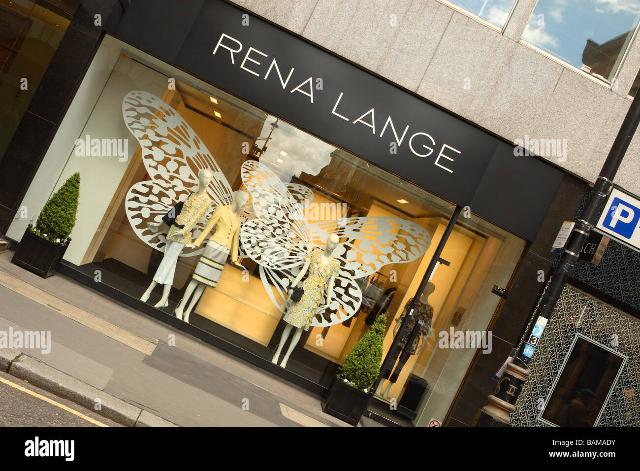 London the exclusive Lange fashion shop store on Grafton Street in the Mayfair district area Stock Photo - Alamy