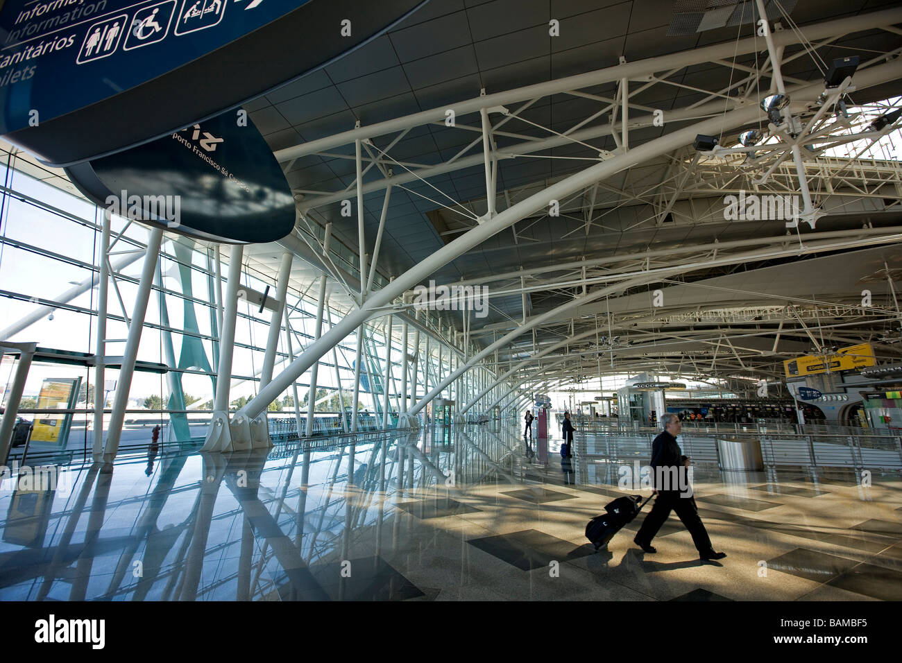 Portugal, Norte region, Porto, airport Stock Photo