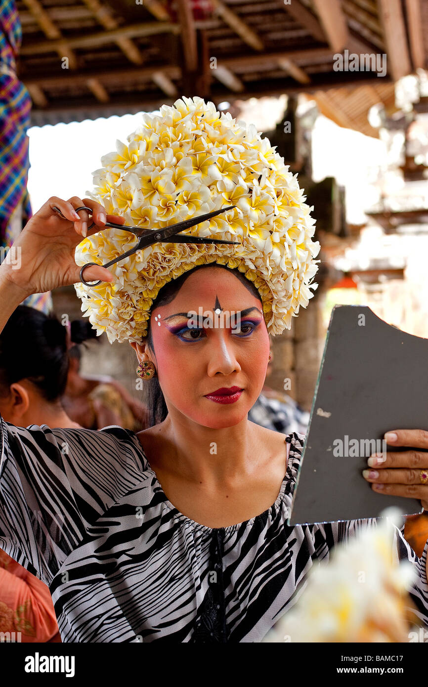 Indonesia, Bali, Legong dancing lady Stock Photo