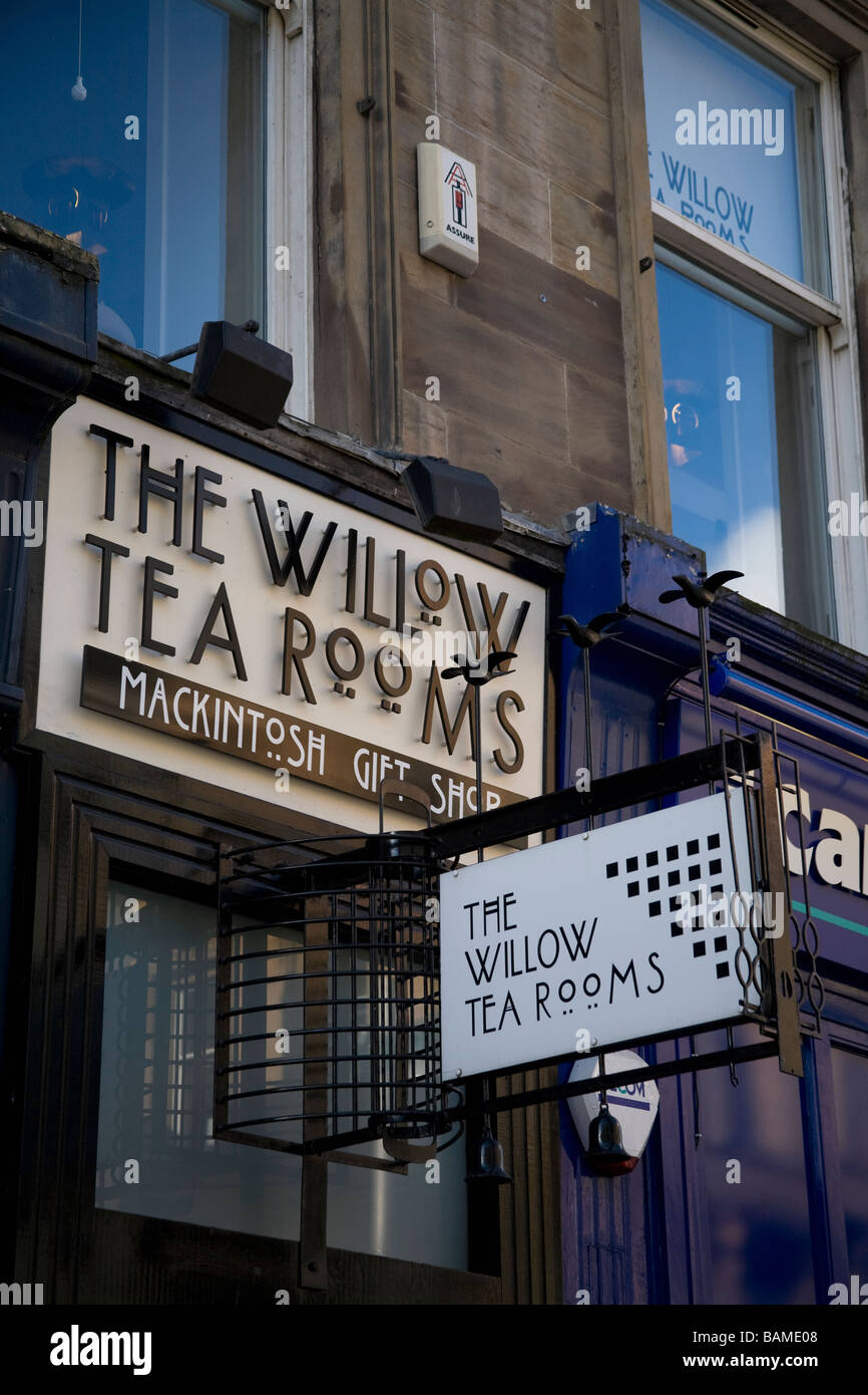The Willow Tea Room Buchanan Street Glasgow Scotland Stock