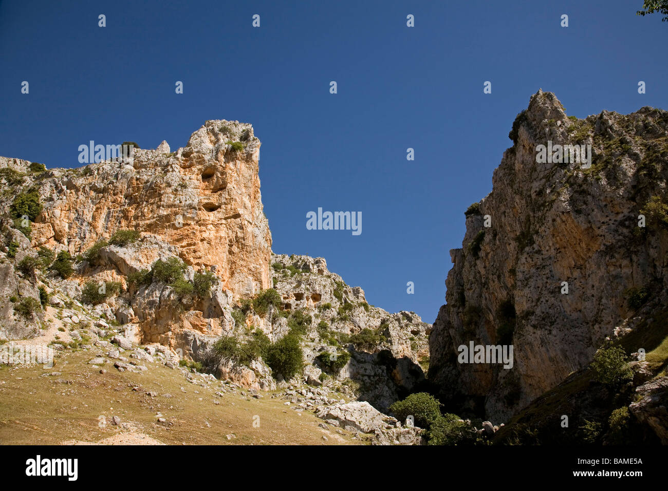 Natural Park of Sierra Subbética in Zuheros Cordova Andalusia Spain Stock Photo