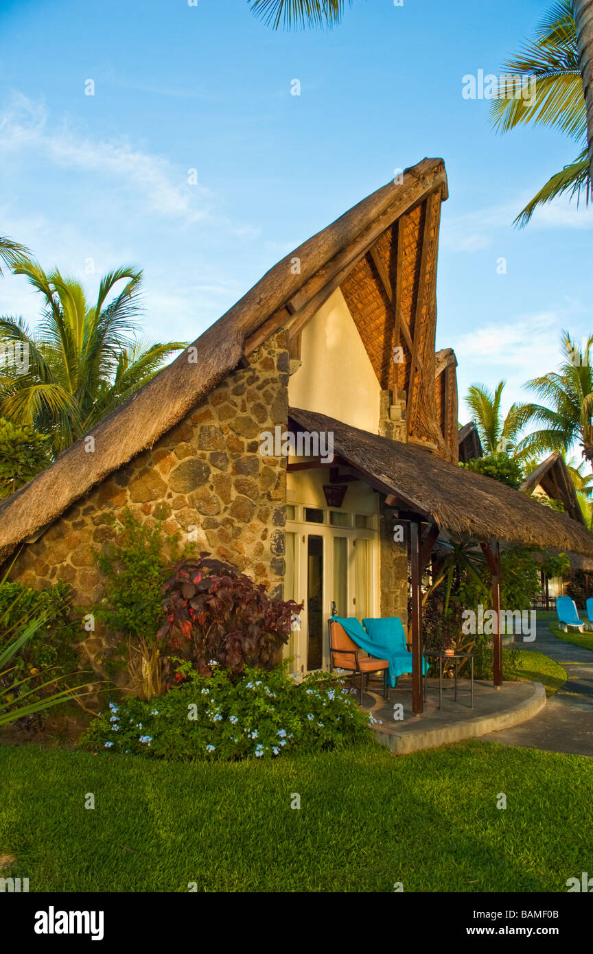 Bungalows La Pirogue Hotel Flick en Flac Mauritius Stock Photo Alamy