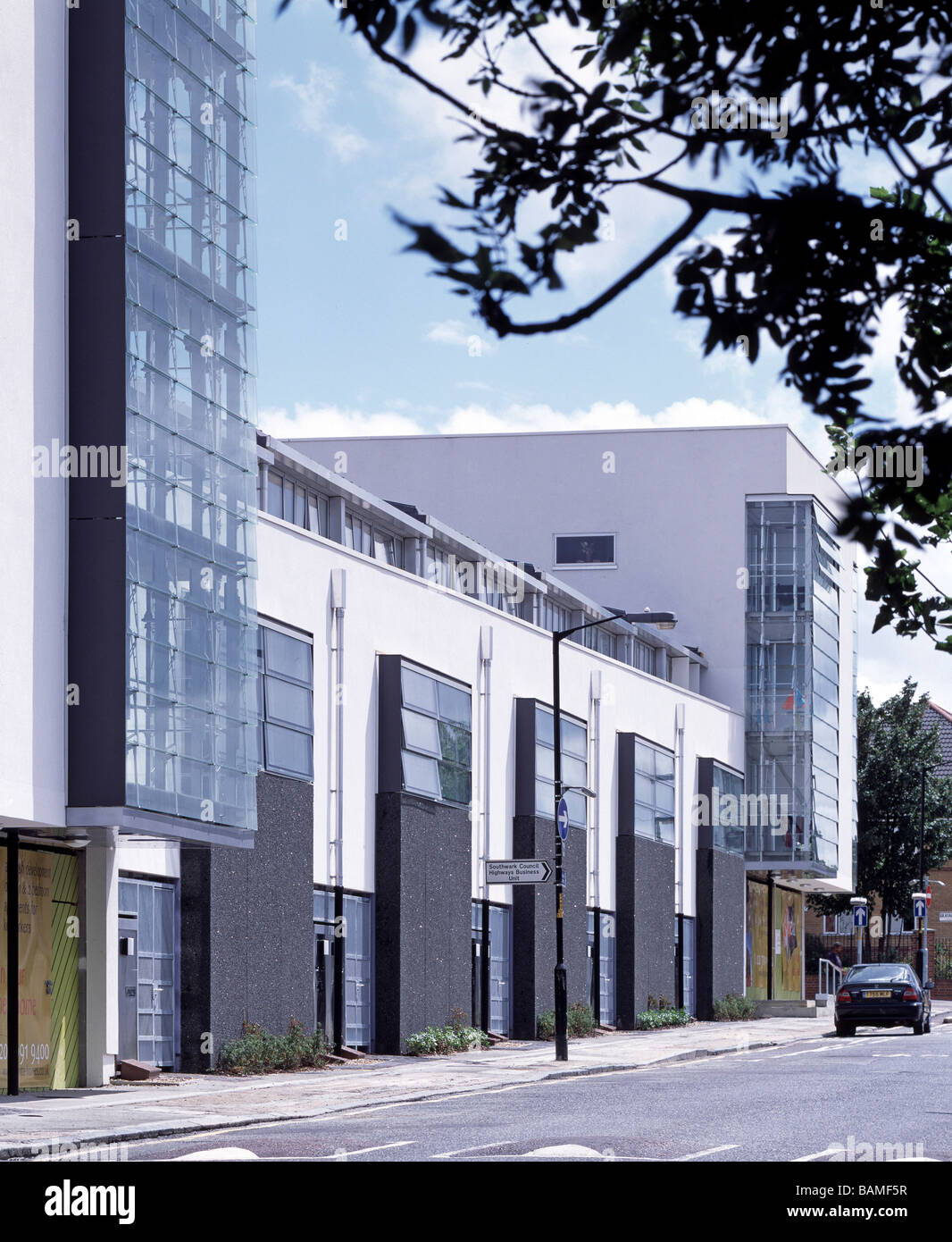 Consort Road Housing, London, United Kingdom, Walter Menteth Architects, Consort road housing exterior view. Stock Photo