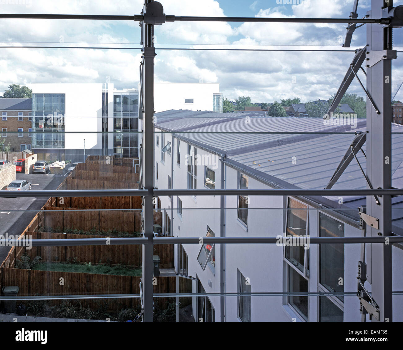 Consort Road Housing, London, United Kingdom, Walter Menteth Architects, Consort road housing interior view- typical flat Stock Photo