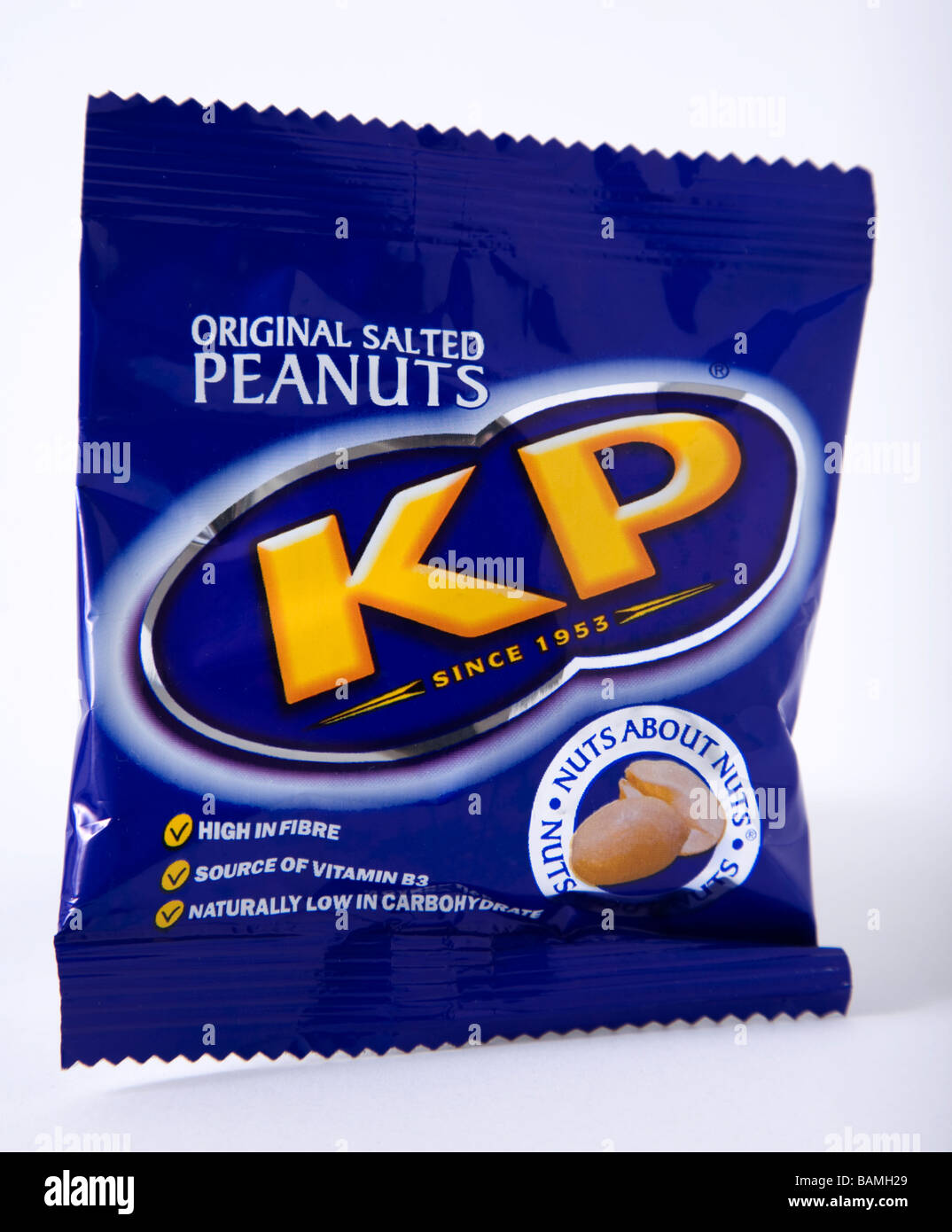 packet kp nuts salted Stock Photo
