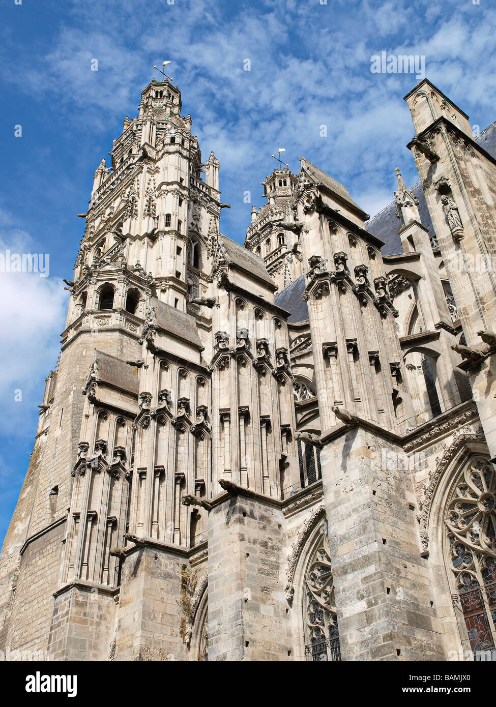 Saint Gratien cathedral, Tours, France. Stock Photo