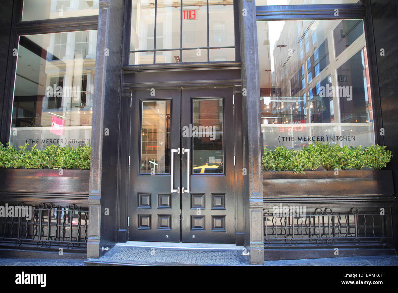 The Mercer Kitchen In Soho On Prince Street A Fine Dining Restaurant Stock Photo Alamy