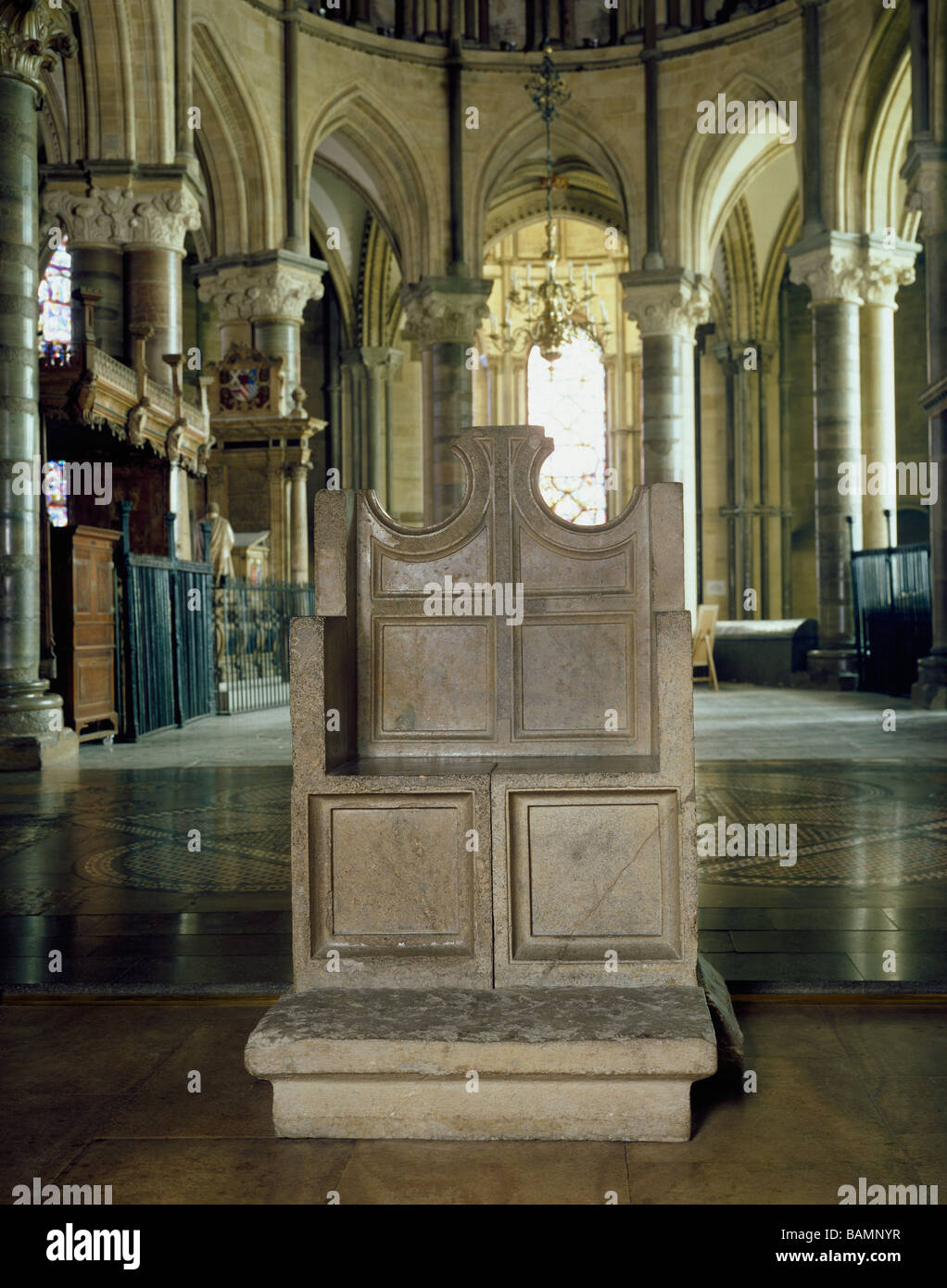 St Augustine's chair Canterbury Cathedral Stock Photo