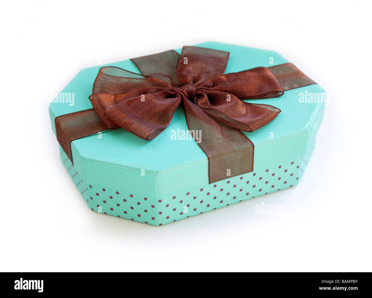 gift wrapped box Stock Photo