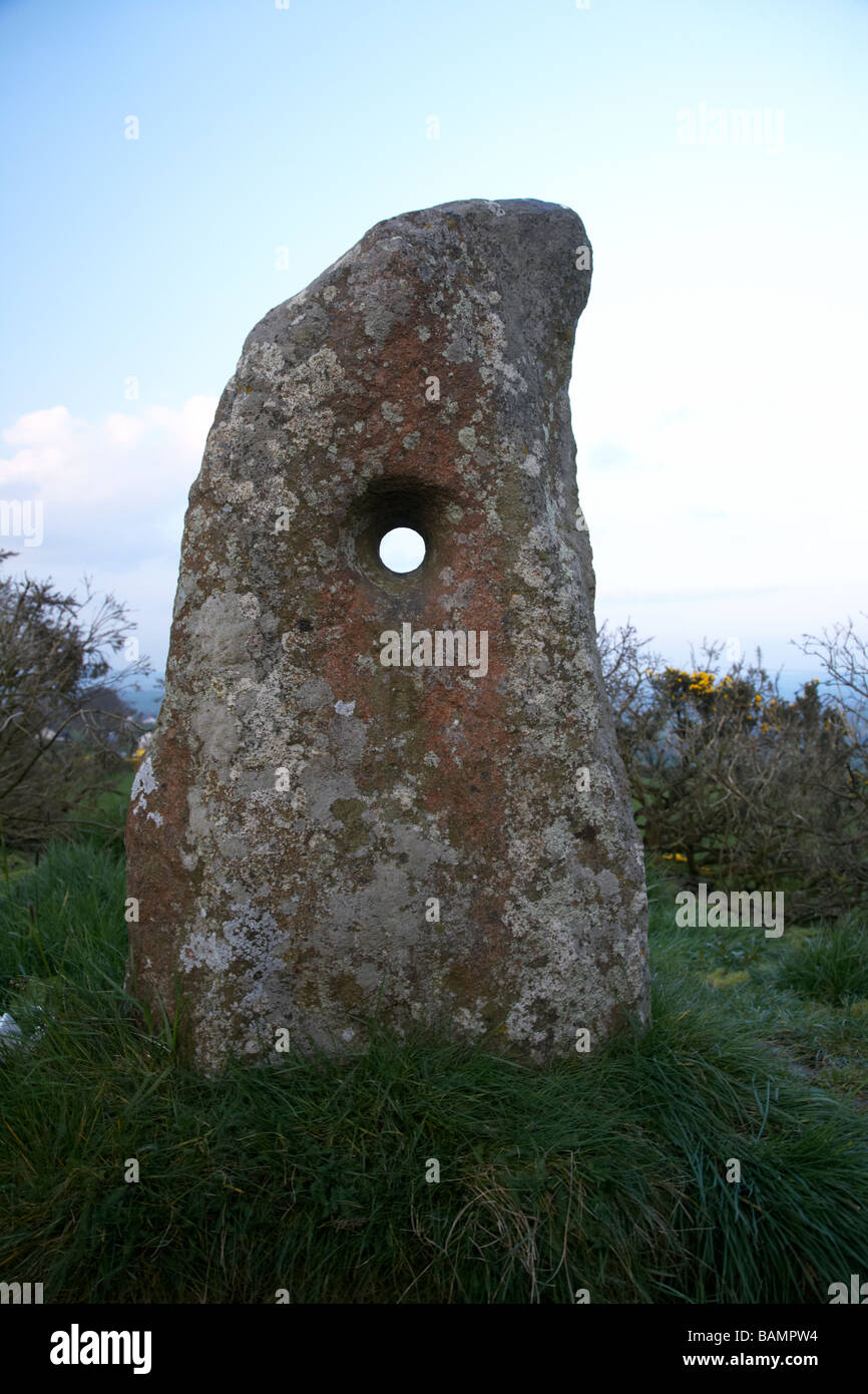 the holestone standing stone in newtownabbey county antrim northern