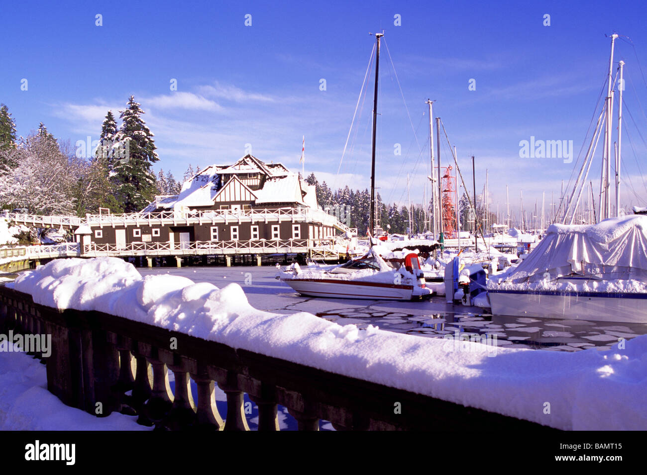 The Vancouver Rowing Club in Stanley Park and Marina in "Coal Harbour