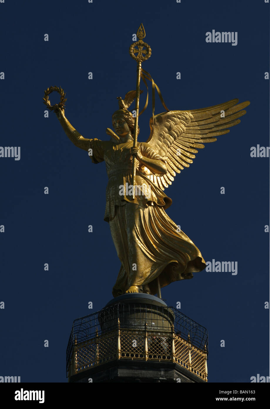 Berlin, Germany, Statue of Victoria on Victory Column Stock Photo Alamy