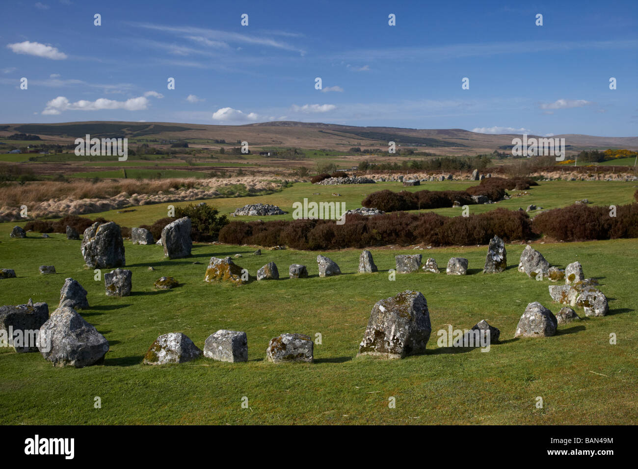 Beaghmore Stone Circles County Tyrone Northern Ireland uk Stock Photo