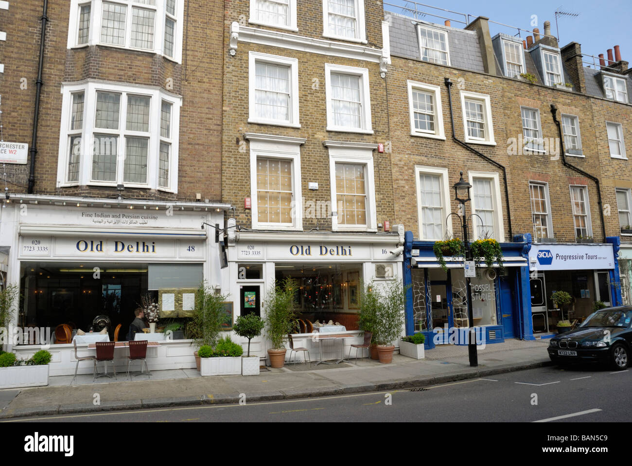 Porchester Place in Bayswater London W2 Stock Photo