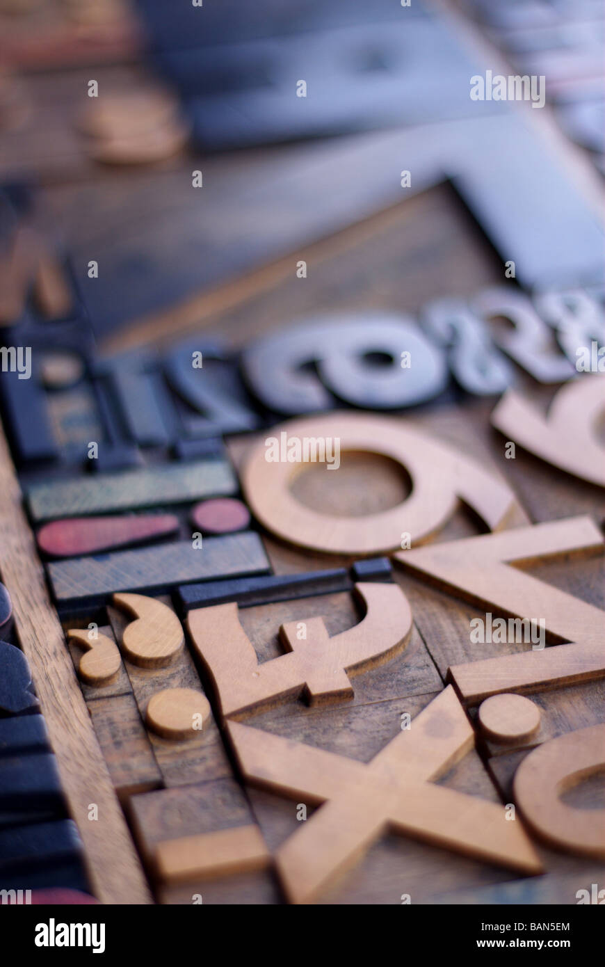 A set of printers blocks Stock Photo Alamy