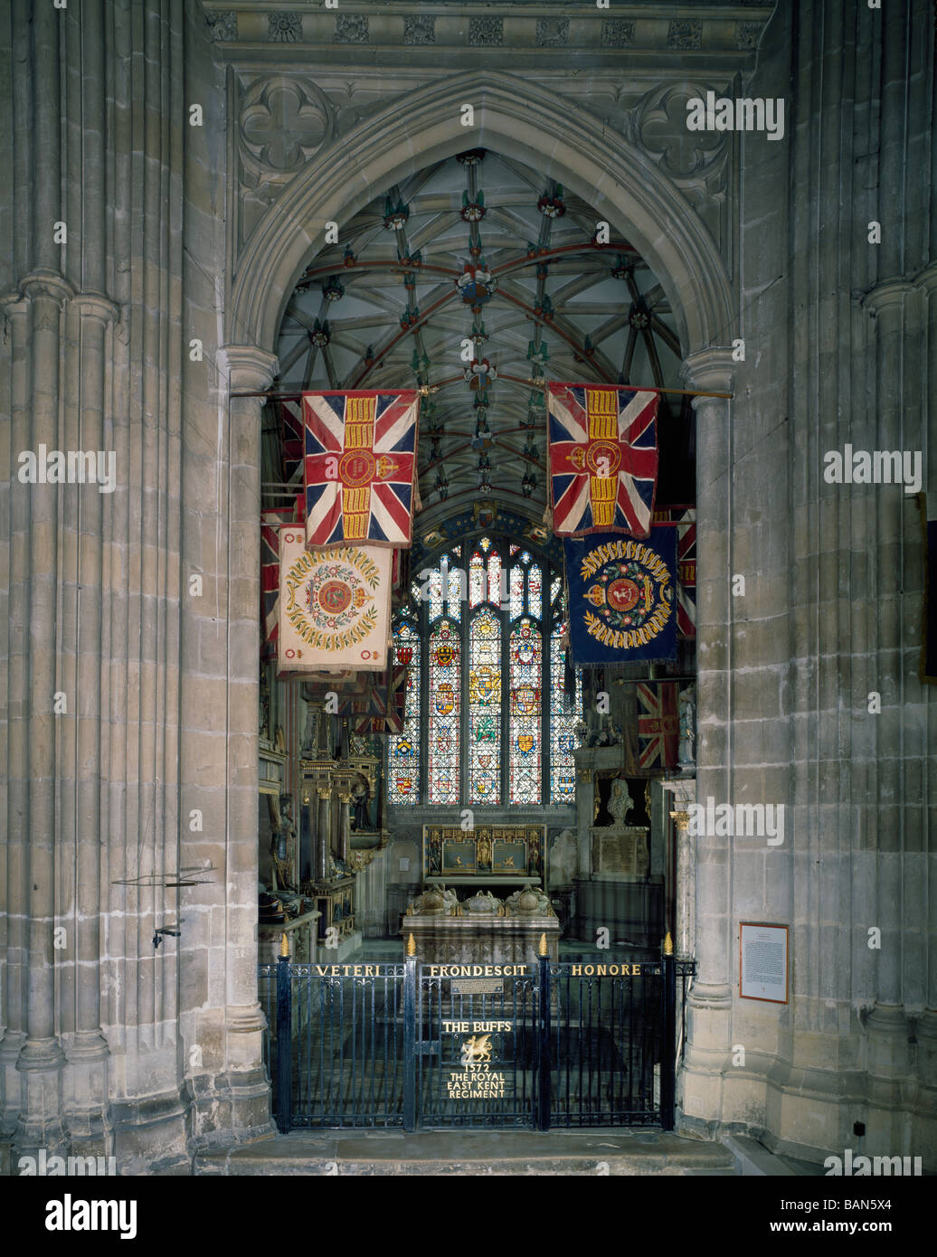 Canterbury Cathedral. St Michael's Chapel for The Buffs the Royal East ...